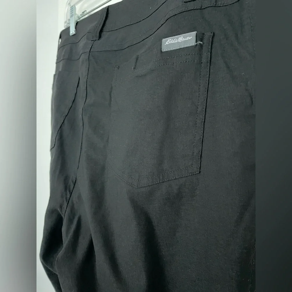 Eddie Bauer Men's Fleece Lined Water Resistant Black Pants 32 x 32